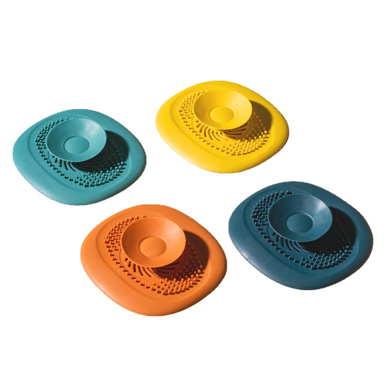 4pcs Ultra Fast Drain Set 4pcs Ultra Fast Silicone Floor Drain Set | Bathroom Accessories, Water Free, Easy Cleaning, with Hairball Catcher, Bath Plug, Sink Filter and Filter - Drain, Tap, Shower, Home and Garden Accessories