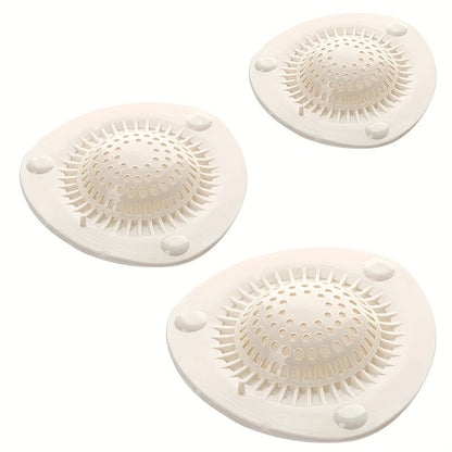1pc Silicone Hair Catcher Shower Drain Cover - Effective Clog Prevention, Easy to Clean, Long-Lasting Deodorizing Filter for Kitchen and Bathroom Sinks, Bathtubs, Bathroom Essentials | Round Drain Cover | Silicone Construction